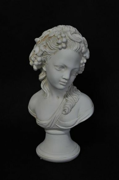 Design Büste Trauben Figur Statue Skulptur Figuren Deko Dekoration