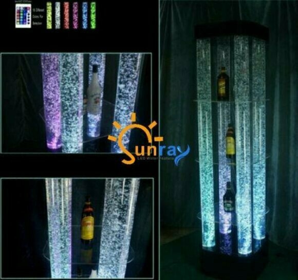 Led Wasser Wand Bar Regal Säule Wassersäulen Theke Designer Beleuchtet Regale