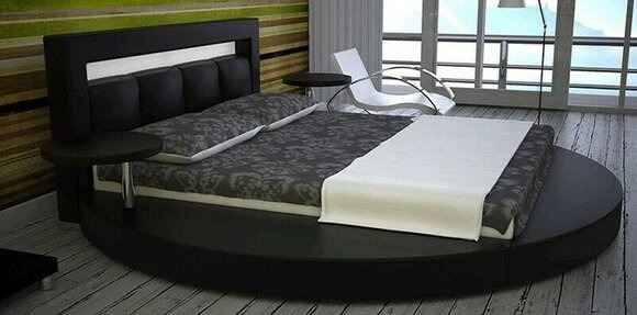 Rundes Bett Rund Design Betten Leder Doppel Luxus Hotel Gestell Schlaf Zimmer