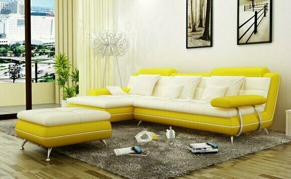 Garnitur L Form Exclusive Wohnzimmer Couch Poster Couchen Sofa Wohnlandschaft