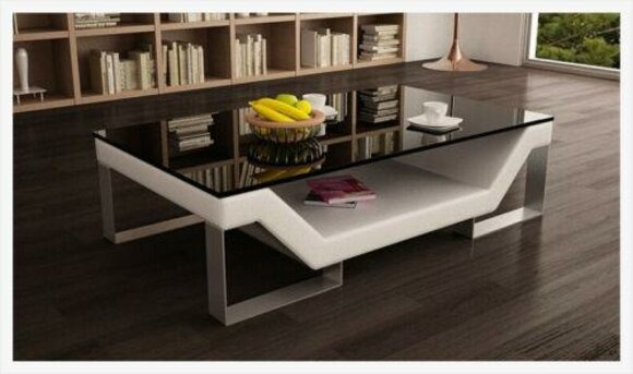 Gepolsterter Tisch Wohnzimmer Couchtische Glastisch Design Tische Farbe wählbar!