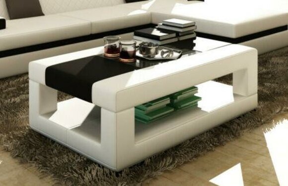 Ledertische Couchtische Tische Designer Glastisch Couchtisch Tisch Polster
