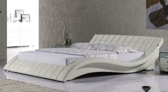 Designer Polsterbett Bett Betten Lederbett Doppelbett Ehebett Designerbett NEU