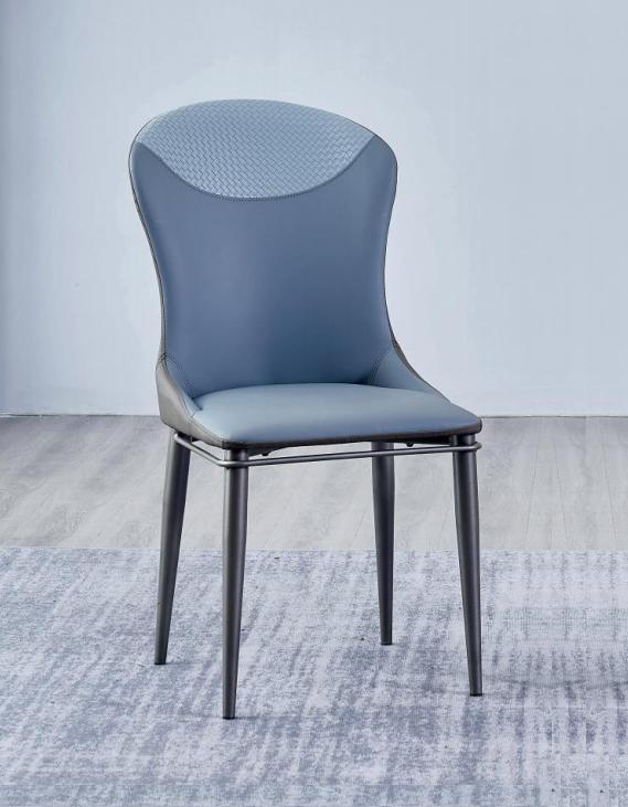 Blauer Esszimmerstuhl Ohne Arhmlehnen Holzstühle Designer Lederstühle