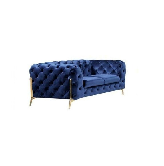 Luxus 2 Sitzer Couch Polster Sofa Leder Stoff Couchen Chesterfield Garnitur Neu