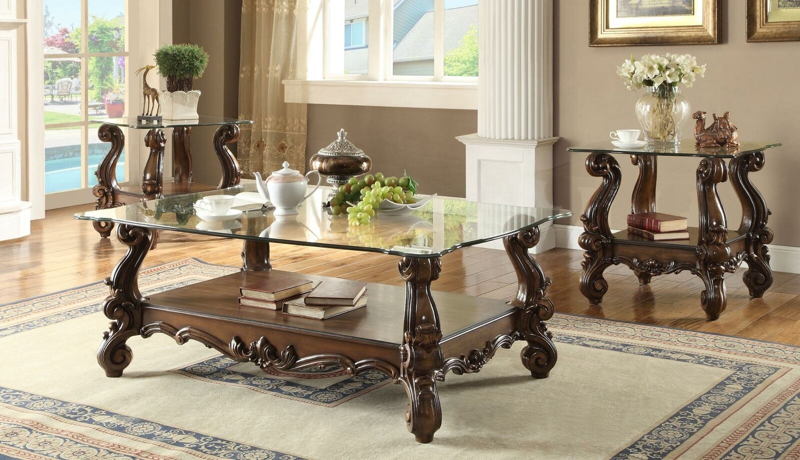 Couchtisch Tisch Beistelltisch Wohnzimmertisch Holz Tische Beistell Sofa Barock