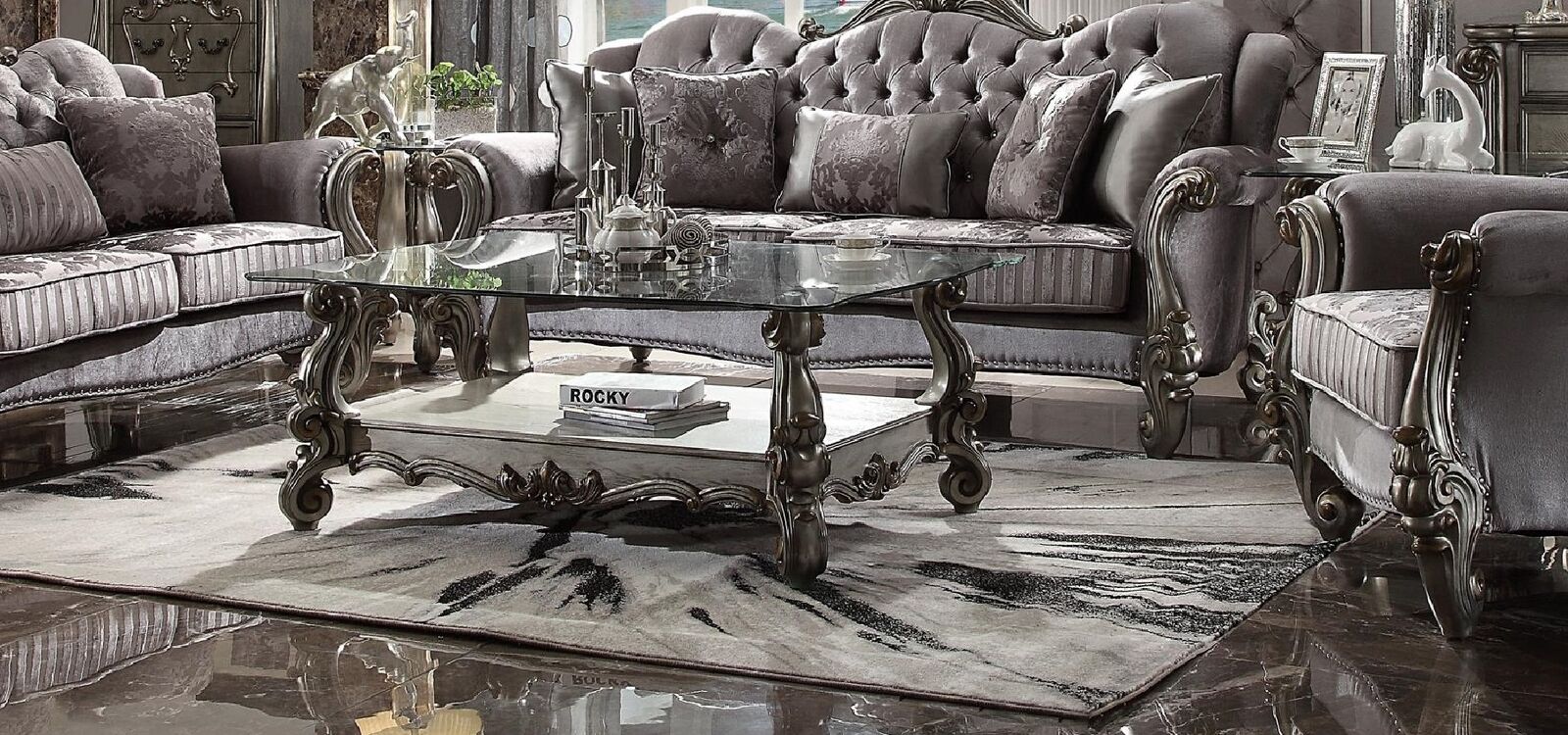 Design Couchtisch Glastisch Tisch Edle Luxus Couchtische Designer Tische 150cm