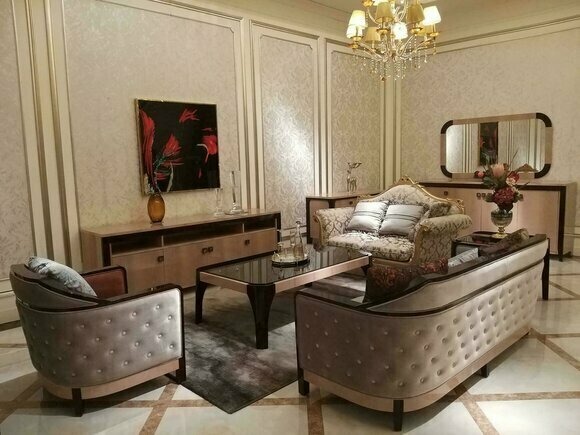 Sofagarnitur 3+2+1 Sitz Set Design Sofas Polster Couchen Leder Sofa Chesterfield