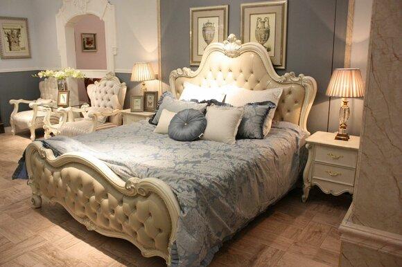 Design Bett Doppel Luxus Schlaf Zimmer Betten Leder Hotel 180x200cm Chesterfield