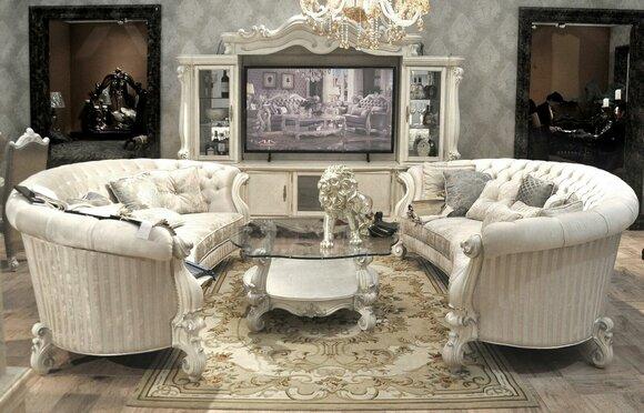 Komplett Set Sofagarnitur 4+4 Sitzer Designer Wohnlandschaft 2 tlg. Gruppe Neu