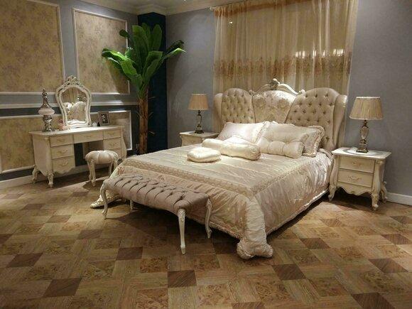 Bett Polster Design Luxus Doppel Hotel Betten Schlaf Zimmer Leder Chesterfield