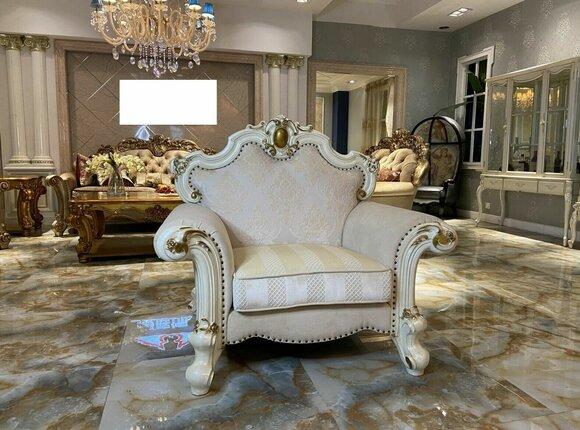Textil Sessel 1 Sitzer Sofa Polster Sofas Design Luxus Klassische Barock Rokoko