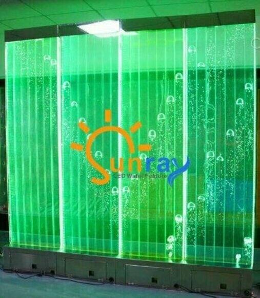 Wandpaneel Trennwand Wasser Wand LED Wasserwand Design Beleuchtet 240x240 Wände