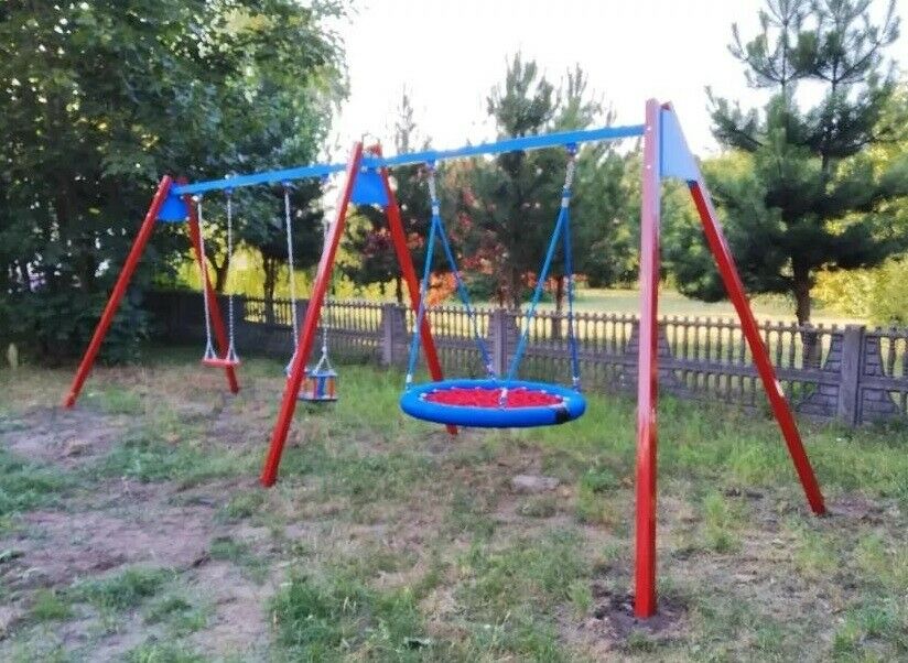 Schaukel Spielplatz Nest Sitz Kinder Jugend Schaukeln Garten 3 Personen Sitz Neu
