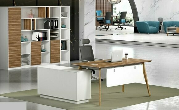 Schreibtisch Büro Set Wandregal Regal Schrank 2 tlg Büro Zimmer Einrichtung neu