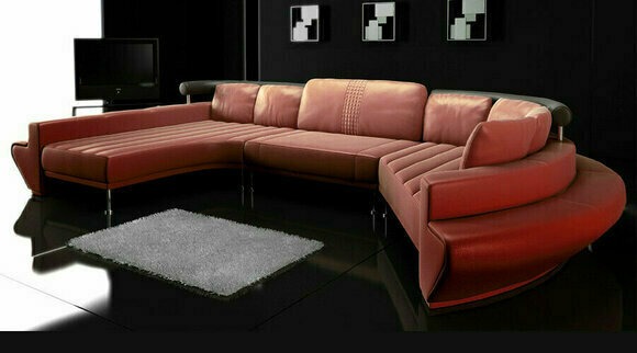 Runde Couch Sofa Polster Rundsofas Wohnlandschaft Ecksofa Eckgarnitur Sofas Neu
