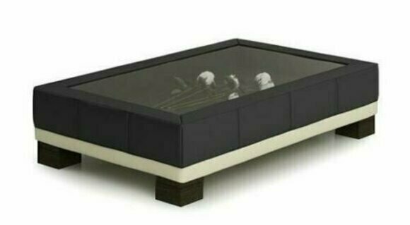 Wohnzimmer Tisch Couchtisch Kaffeetisch Glas Design Beistelltische Tische Leder