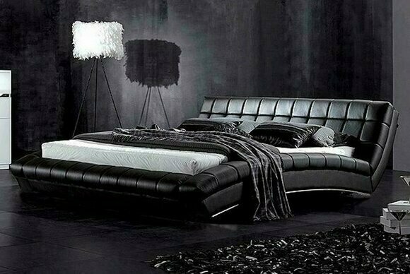 Bett Betten Polster Doppel Ehe Luxus Leder Moderne Designer Schlafzimmer Hotel