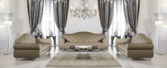 Sofagarnitur Chesterfield Sofa Couch Polster 3+1+1 Sofagarnitur Couch Sofas M15