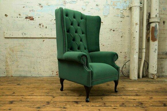 Chesterfield Sessel Couch 1 Sitzer Couchen Polster Neu Fernseh Sofa Textil Stoff