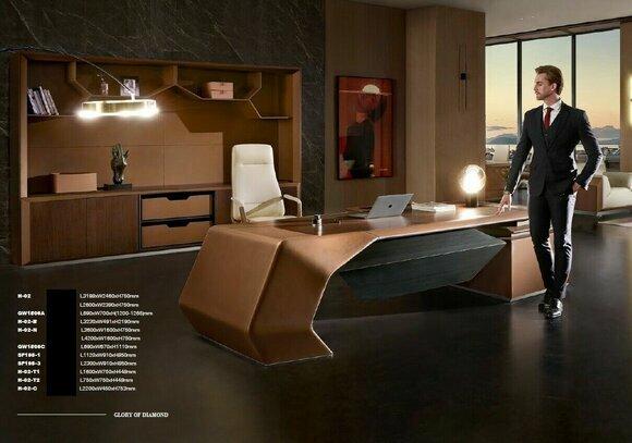 Designer Büro Arbeit Zimmer Set Regal Tisch Schrank Komplett Set Möbel 3tlg. Neu