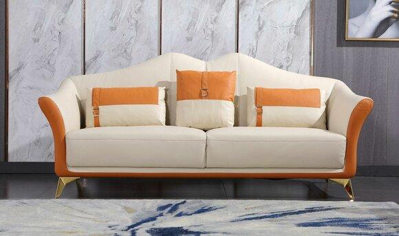 Klassischer Dreisitzer Sofa 3 Sitzer Design Sofas Couch Italienische Stil Möbel