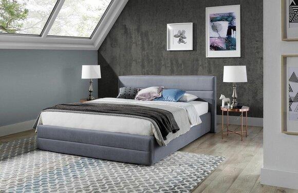 Designer Bett Schlafzimmer Betten Textil Leder Hotel Luxus Polster Sitz Stoff