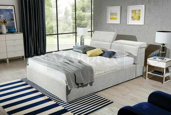Weißes 180x200 Bett Schlafzimmer Betten Textil Leder Hotel Luxus Polster Big
