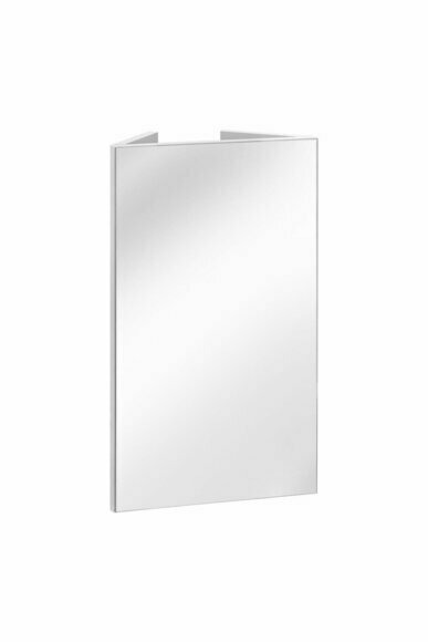 Eckspiegel Spiegel Wandspiegel Badspiegel Eck Möbel Spieglein Weiß 40x12x66cm