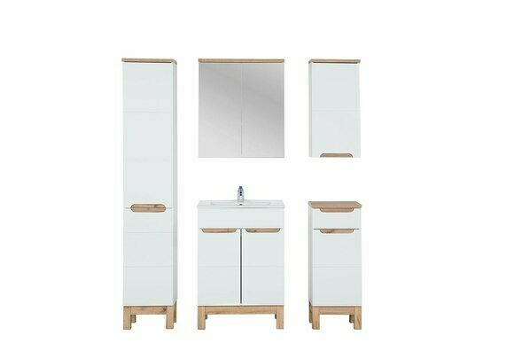 Design Möbel Waschbecken Badezimmer Bad Set Garnitur Schrank Badmöbelsets 5tlg.