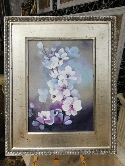 Blumen Ölgemälde Bild Bilder Gemälde Ölbilder Ölbild Mit Rahmen Sofort lieferbar