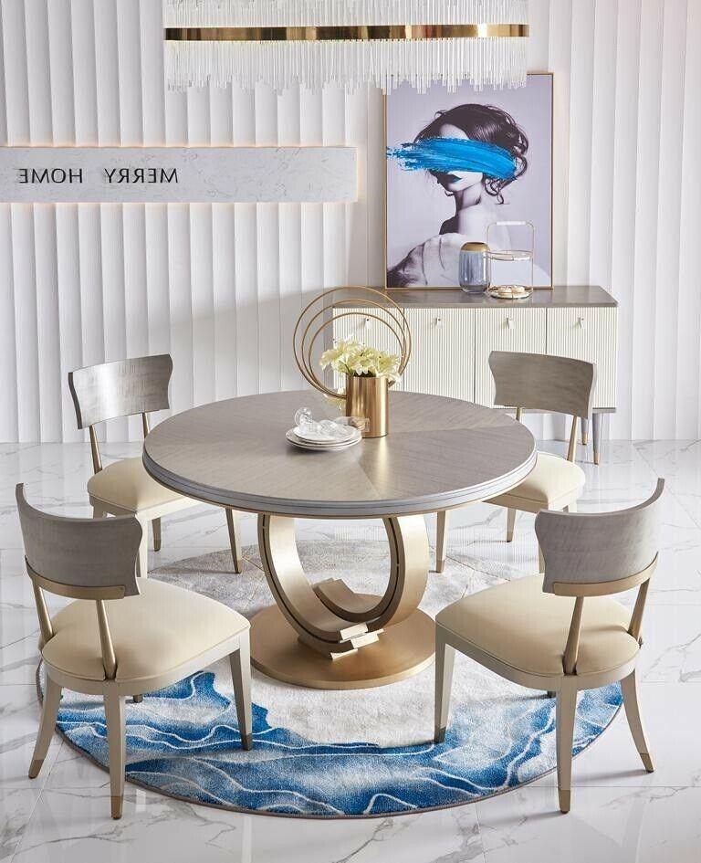 Design Stuhl Set 4x Luxus Stühle Sitz Polster Gruppe Lehnstuhl Set Garnitur Neu