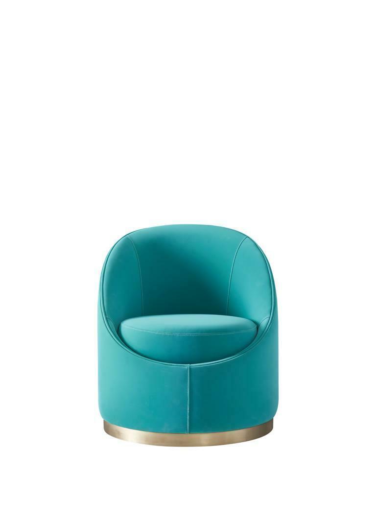 Luxus Design Möbel Esszimmer Sessel Wohnzimmer Lounge Club Relax Sofa Turkis Neu