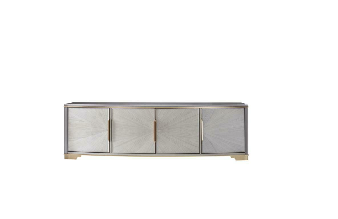 Luxus Design Kommode Anrichte Side Lowboard Schrank Wohn Zimmer Sideboards 217cm
