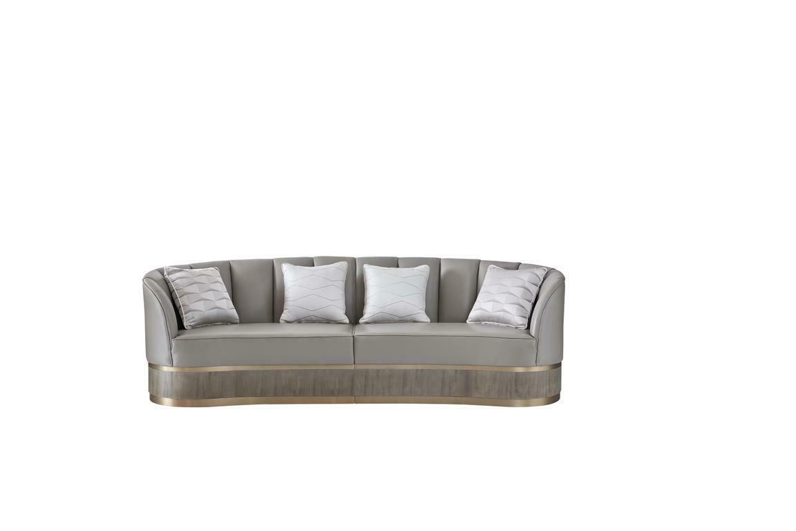 Klassische Designer Couch Polster Sofa Garnitur 3+1+1 Sitzer Couchen Sofas Leder