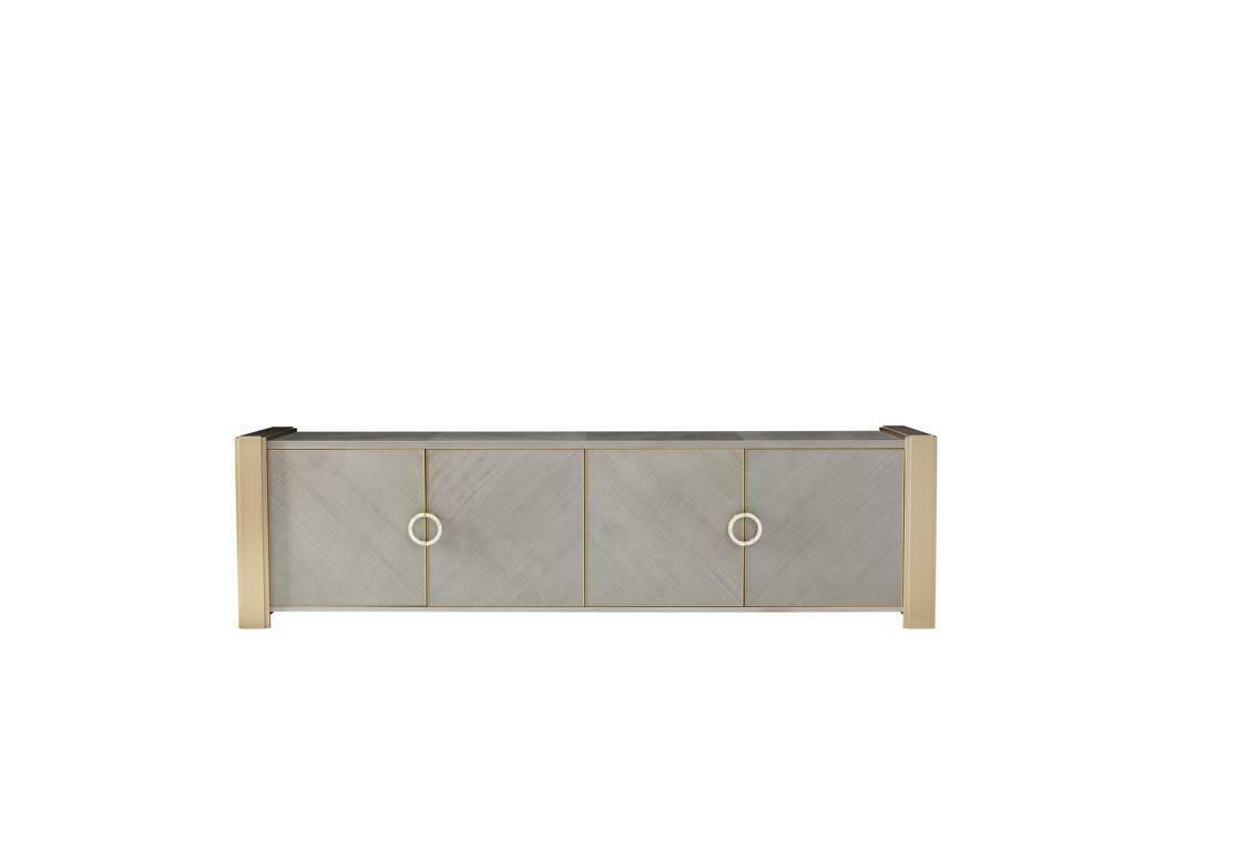 Design Kommode Schrank Anrichte Holz Möbel Kommoden Konsolen 220cm Schränke Neu