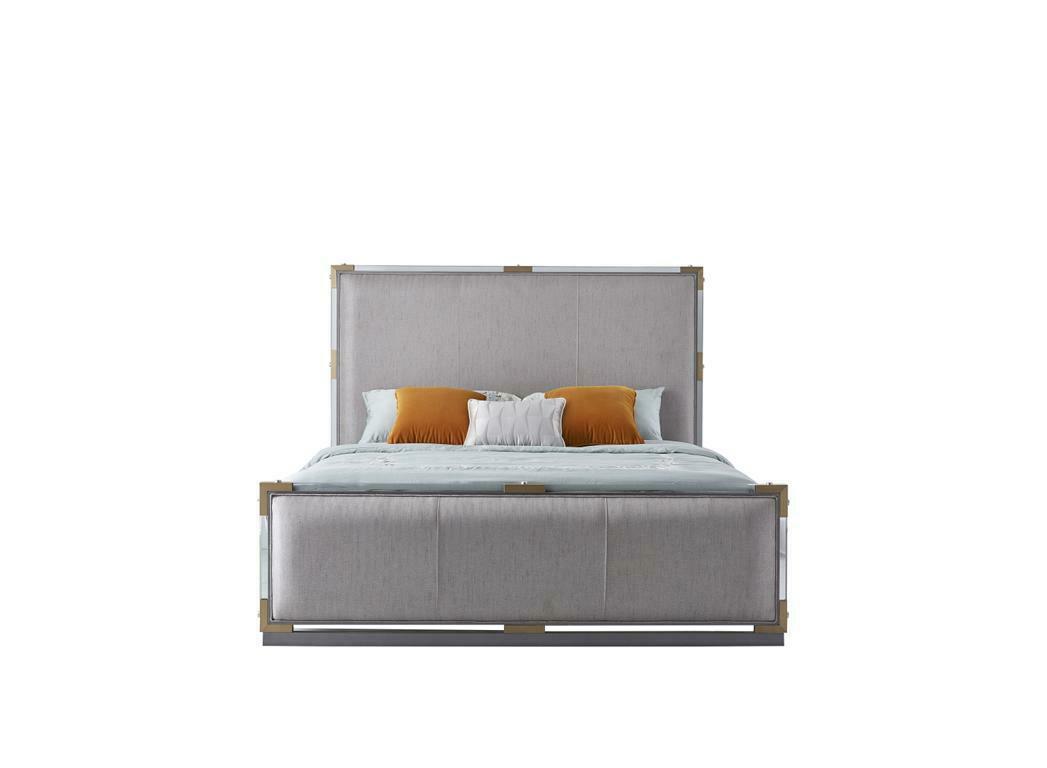 Luxus Designer Schlafzimmer Bett Doppel Betten Hotel 180x200 Italienische möbel