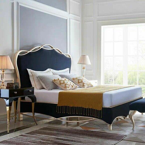 Design Textil Bett Ehe Modernes Hotel Gestell Luxus Schlaf Zimmer Doppel Betten