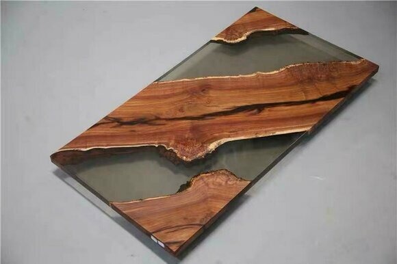 Esstisch River Tisch Echtes Holz Flusstisch Massiv Epoxidharz Tische 200x90 Neu