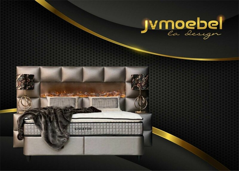 Bett 2x Nachttisch 3 tlg. Schlafzimmer Set Design Modern Luxus Bettgestellt sets