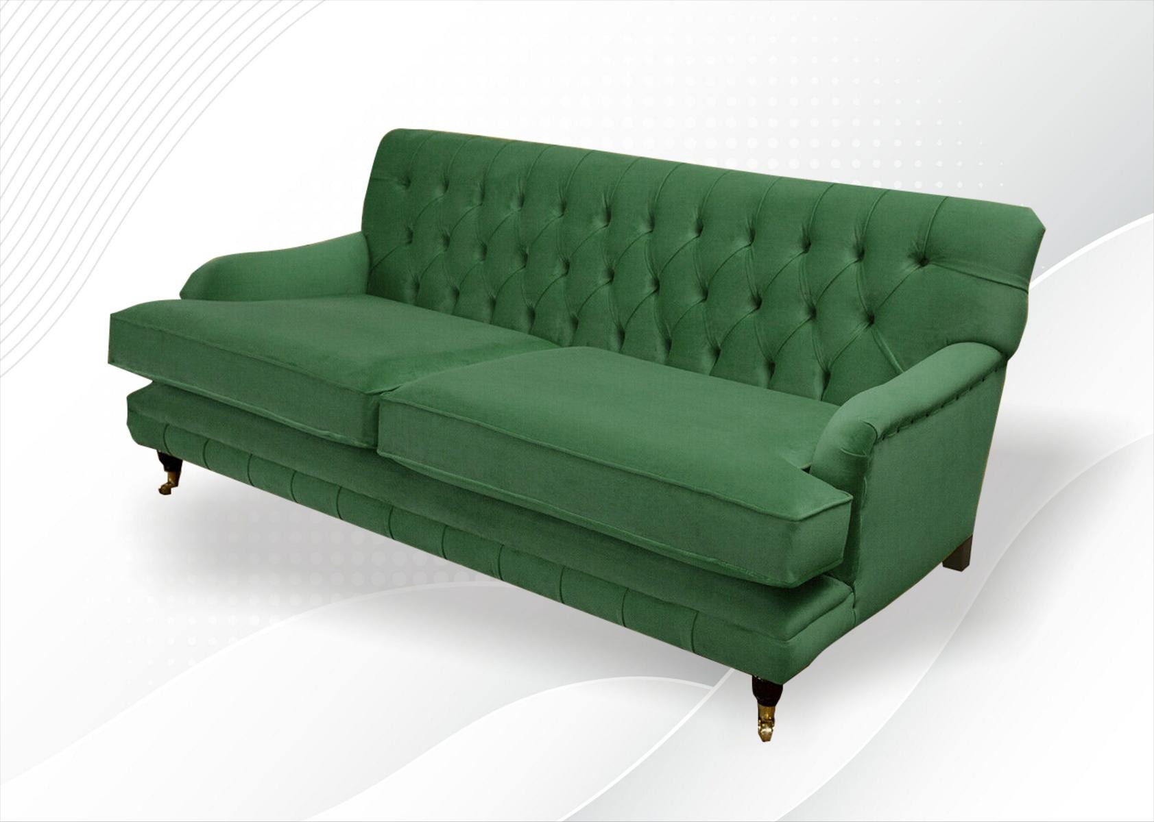 Chesterfield Designer Möbel Hochwertige Dreisitzer Couch Polster Stoff Sofa
