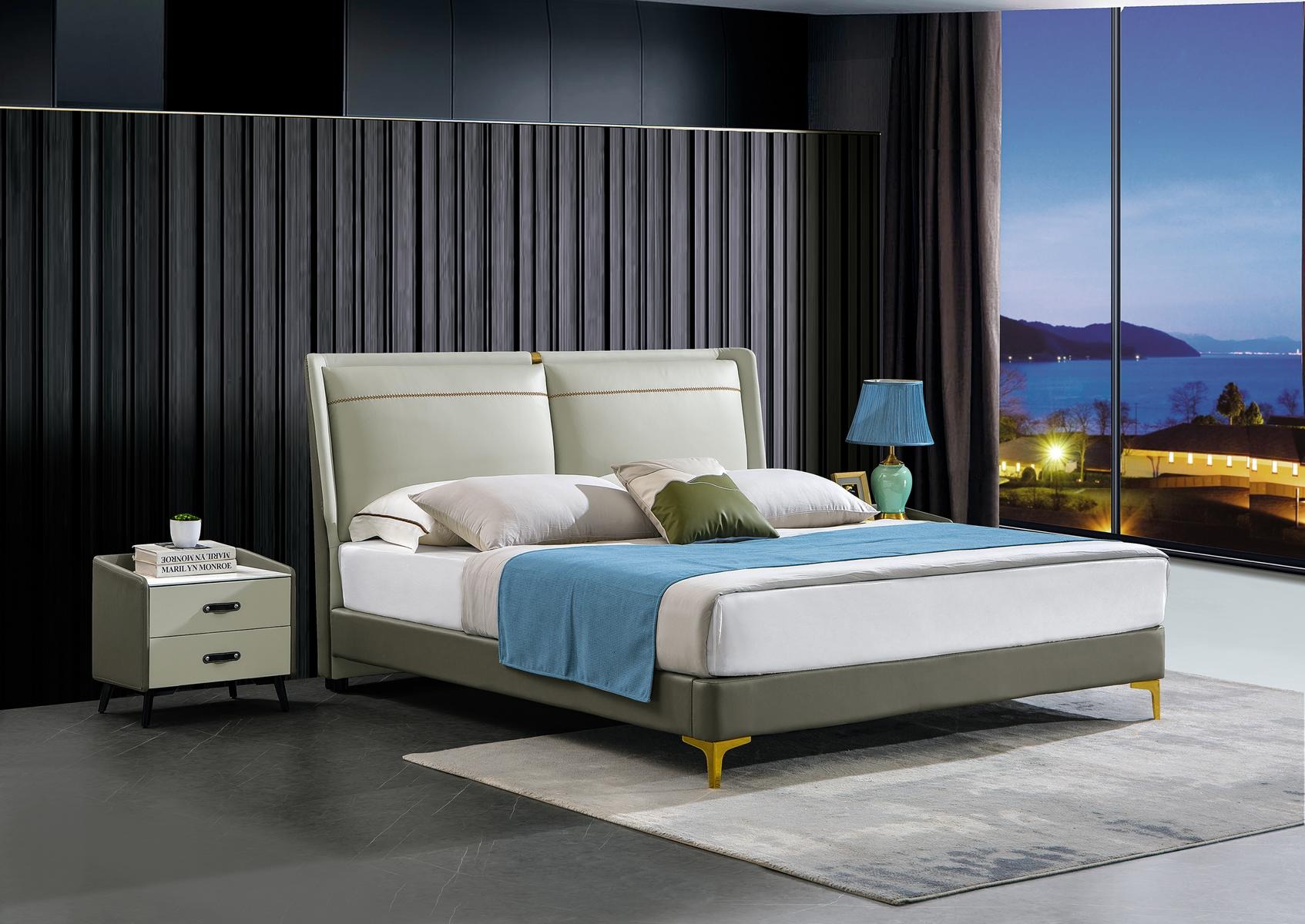 Designer Polsterbett Bett Betten Doppelbett Ehebett Designerbett NEU 180x200cm