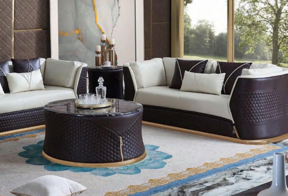 Designer Couchtisch Beistelltisch Sofa Wohnzimmer Tisch Möbel Rund Tische Neu