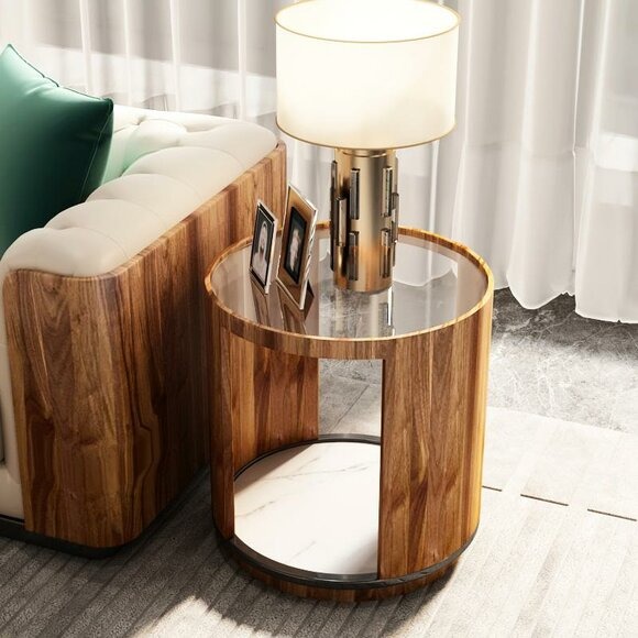 Couchtisch Luxus Design Couch Tisch Kaffee Beistell Tische Wohnzimmer Sofa Rund