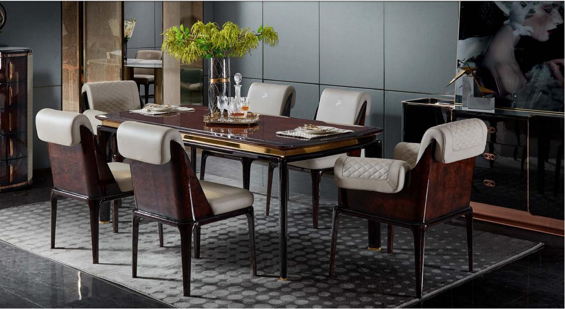 Esstisch Braun Designer Tische Modern Design Möbel Luxus Esszimmer Tisch Küche