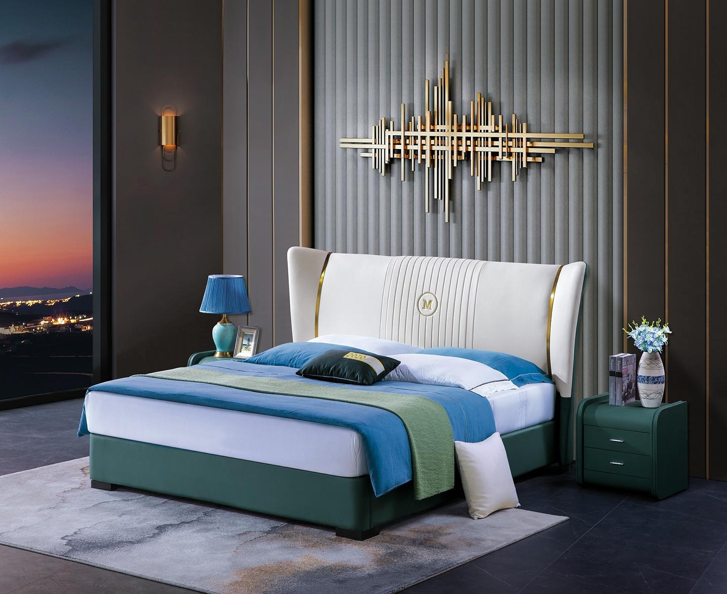 Holz Design Bett Doppel Luxus Ehe Modernes Hotel Gestell Schlaf Zimmer Betten.