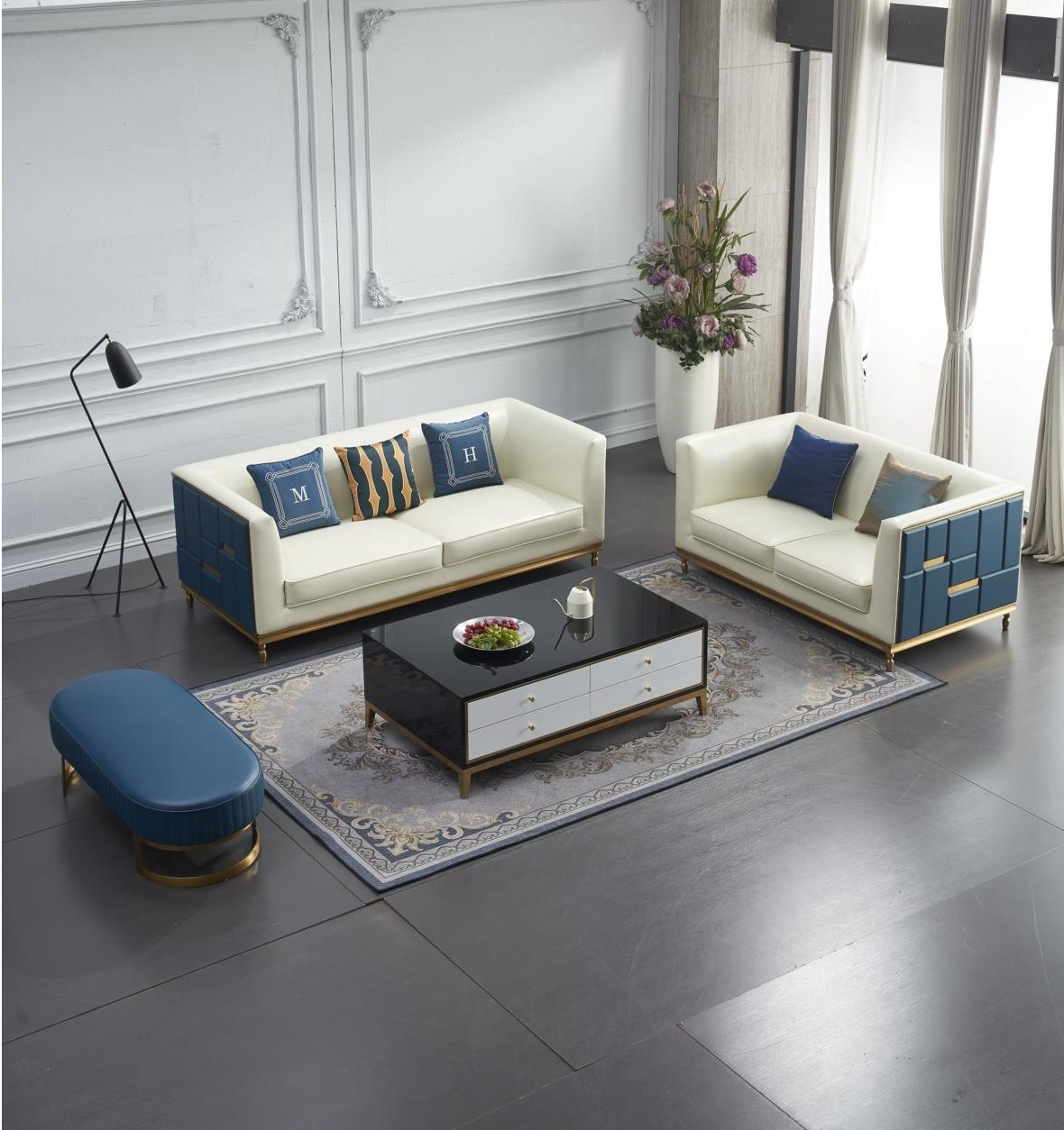 Sofagarnitur 3+2 Sitzer Klassische Garnitur Sitzgruppe Sofa Couchen Polster Neu !