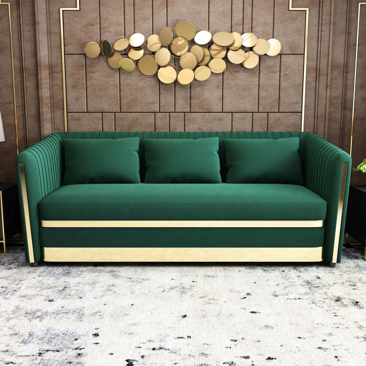 Dreisitzer Couch Polster Design Sofa Sitz 3er Sofas Zimmer Möbel Moderne Textil !