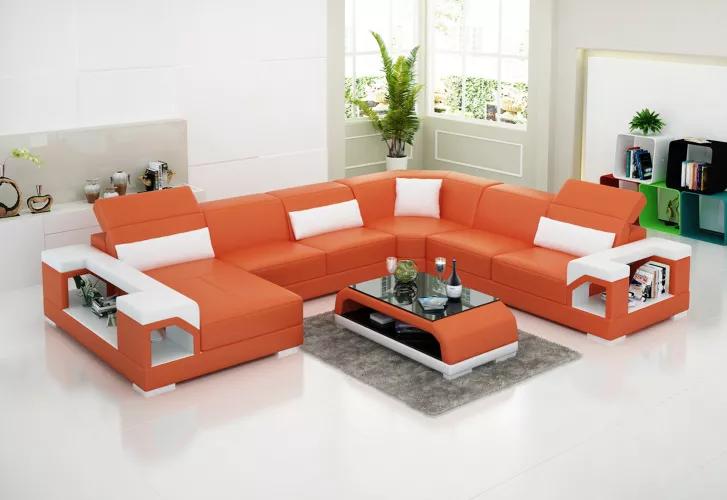 Design Ecksofa Eckgarnitur Sofa Couch Sofas Couchen Tisch 2tlg. Wohnlandschaft