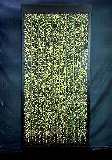 LED Wasserwand Wandpaneel mit Wasserblasen Designer Wasser Wand Beleuchtete Sofort